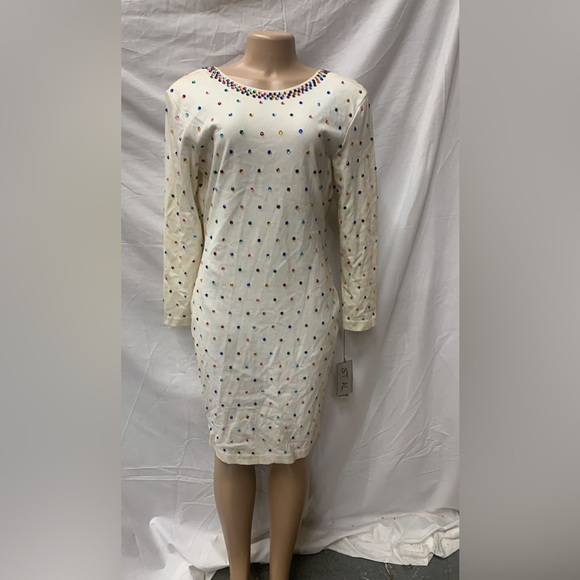 ET Al Dresses & Skirts - VINTAGE  ET AL RHINESTONE DEEP V-BACK